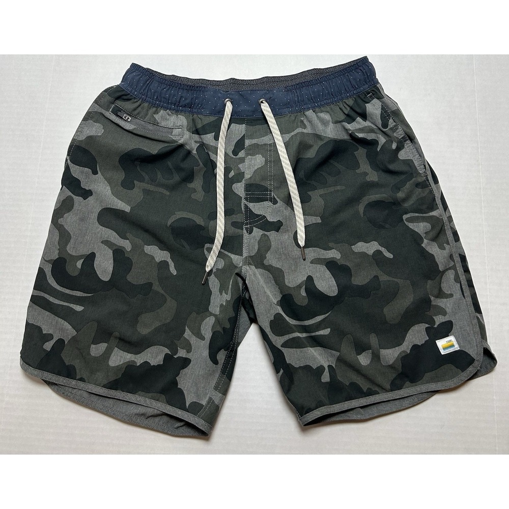 Vuori Banks CAMO Shorts Linerless Elastic Waist Pockets V330 Mens Medium EUC